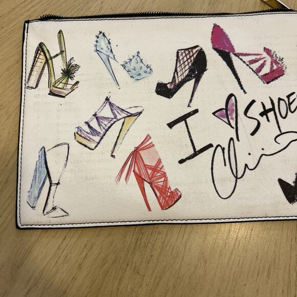 Y2K Christian Siriano Purse Makeup Bag Payless I Love Shoes Clutch 80s 90s Style - Picture 7 of 8